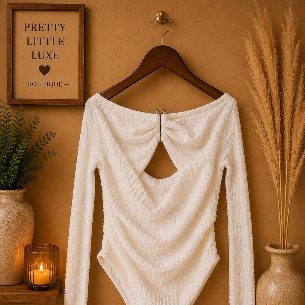 Shein Women's White Bodysuit
